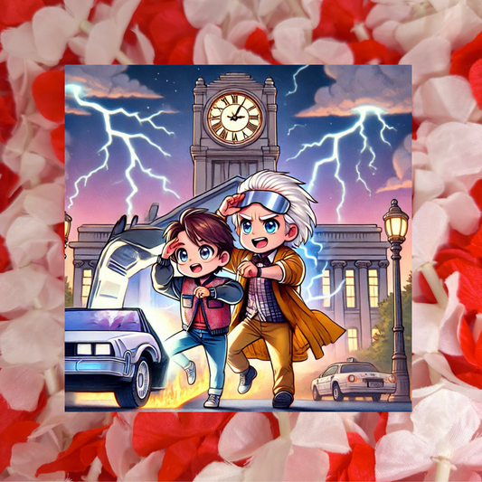 Lingettes lunettes " Retour vers le futur "