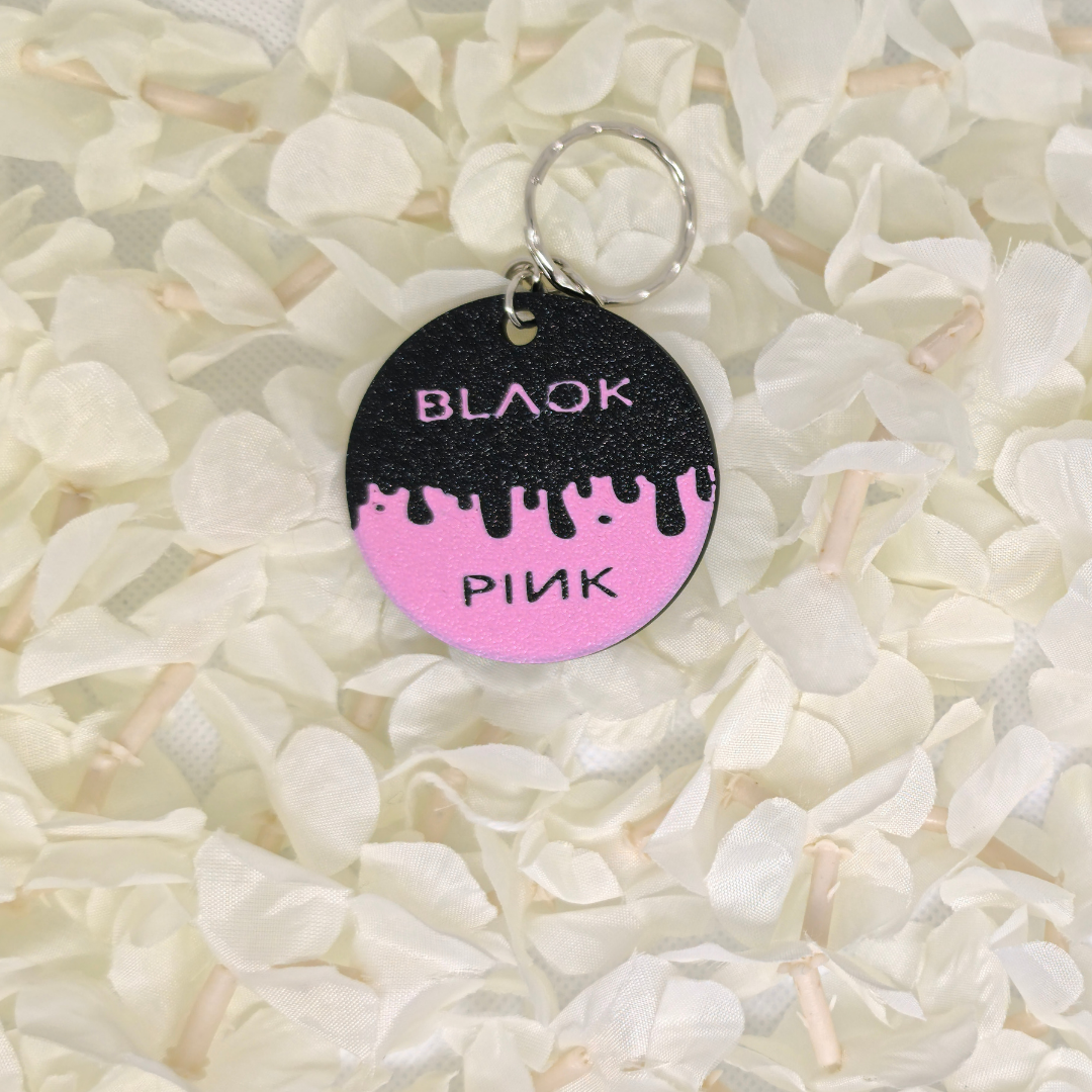 Porte-clés K-pop " NOIR-ROSE "