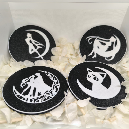 Dessous de verre " GuerriĂšre de la Lune " đșđ