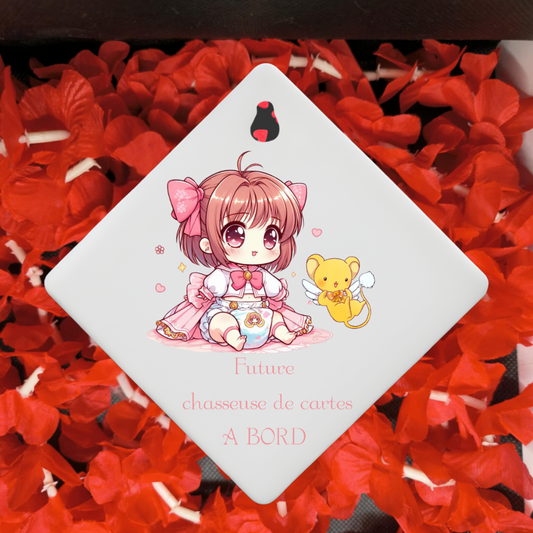 Bébé à bord " Chasseuse de cartes " 🃏