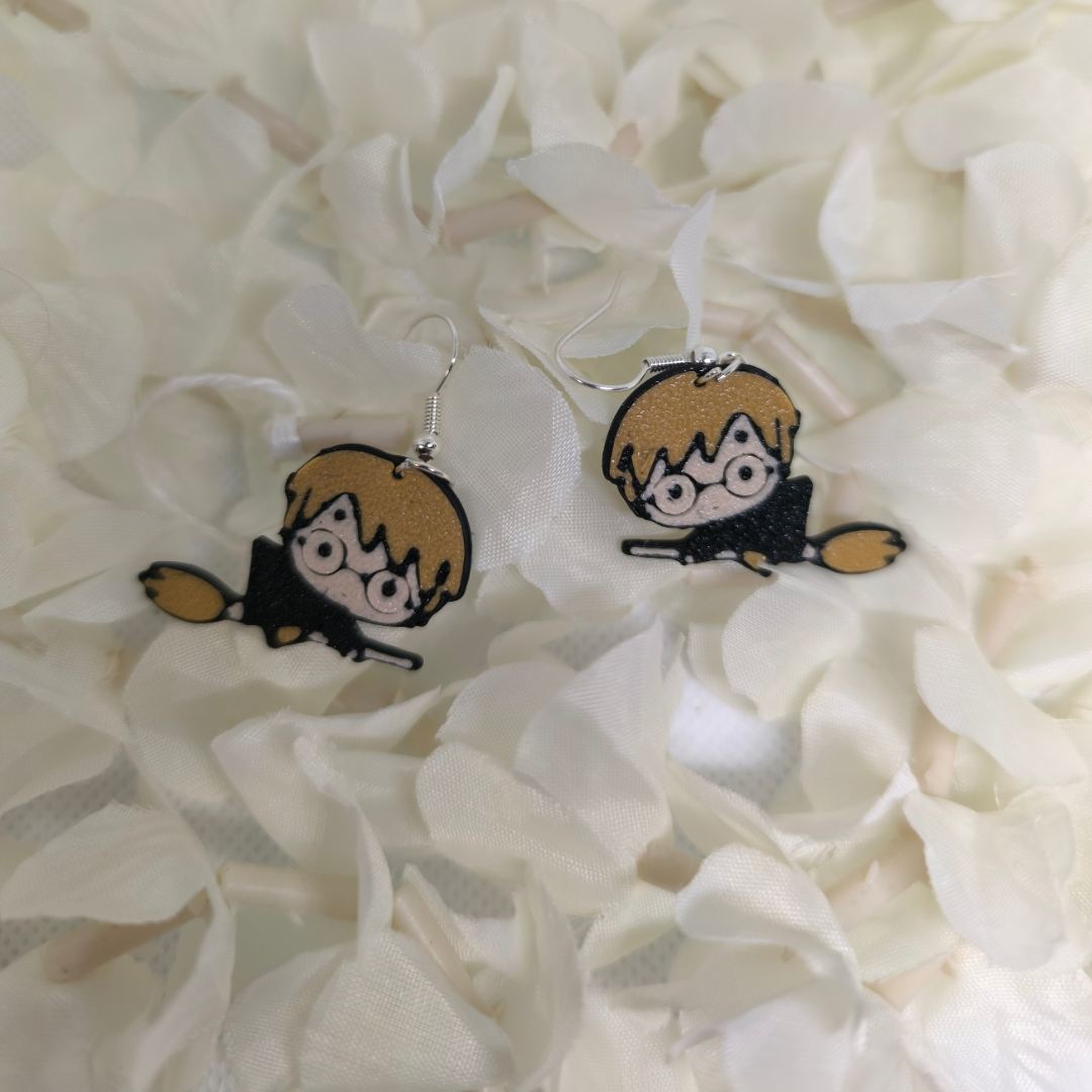 Boucle d'oreilles " École des sorciers "