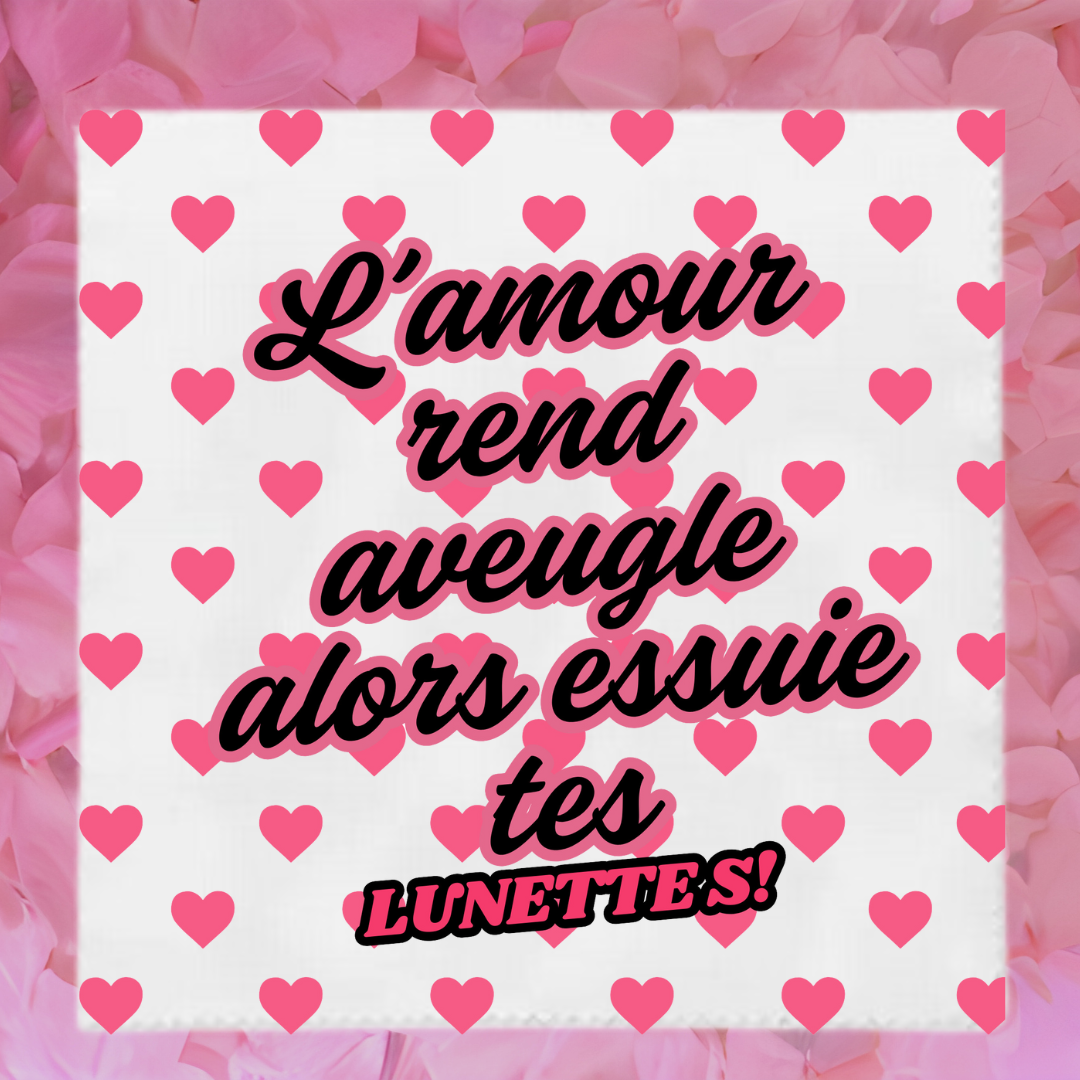 Lingettes lunettes 💖🍫