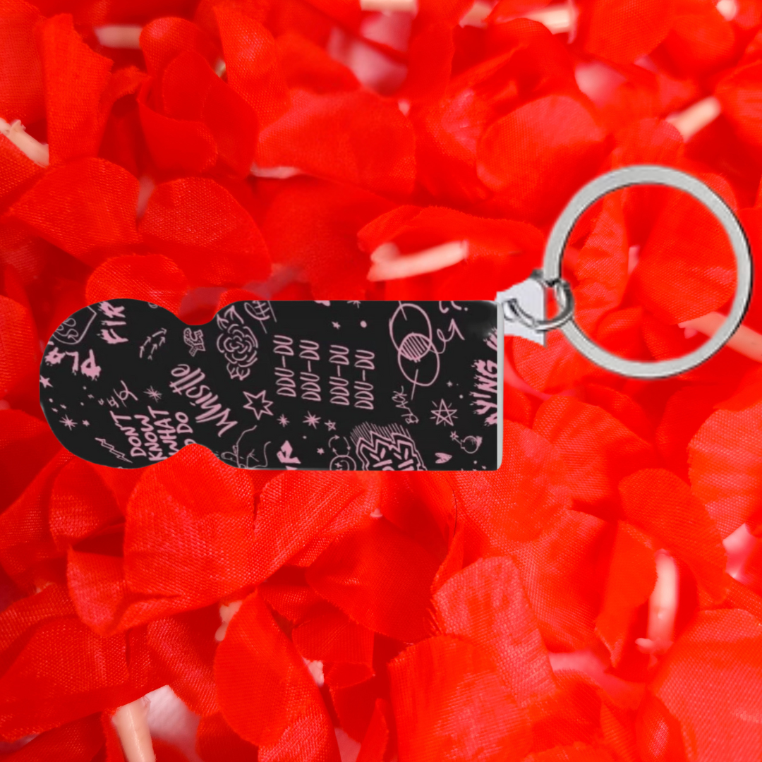 Jeton caddie " NOIR-ROSE "