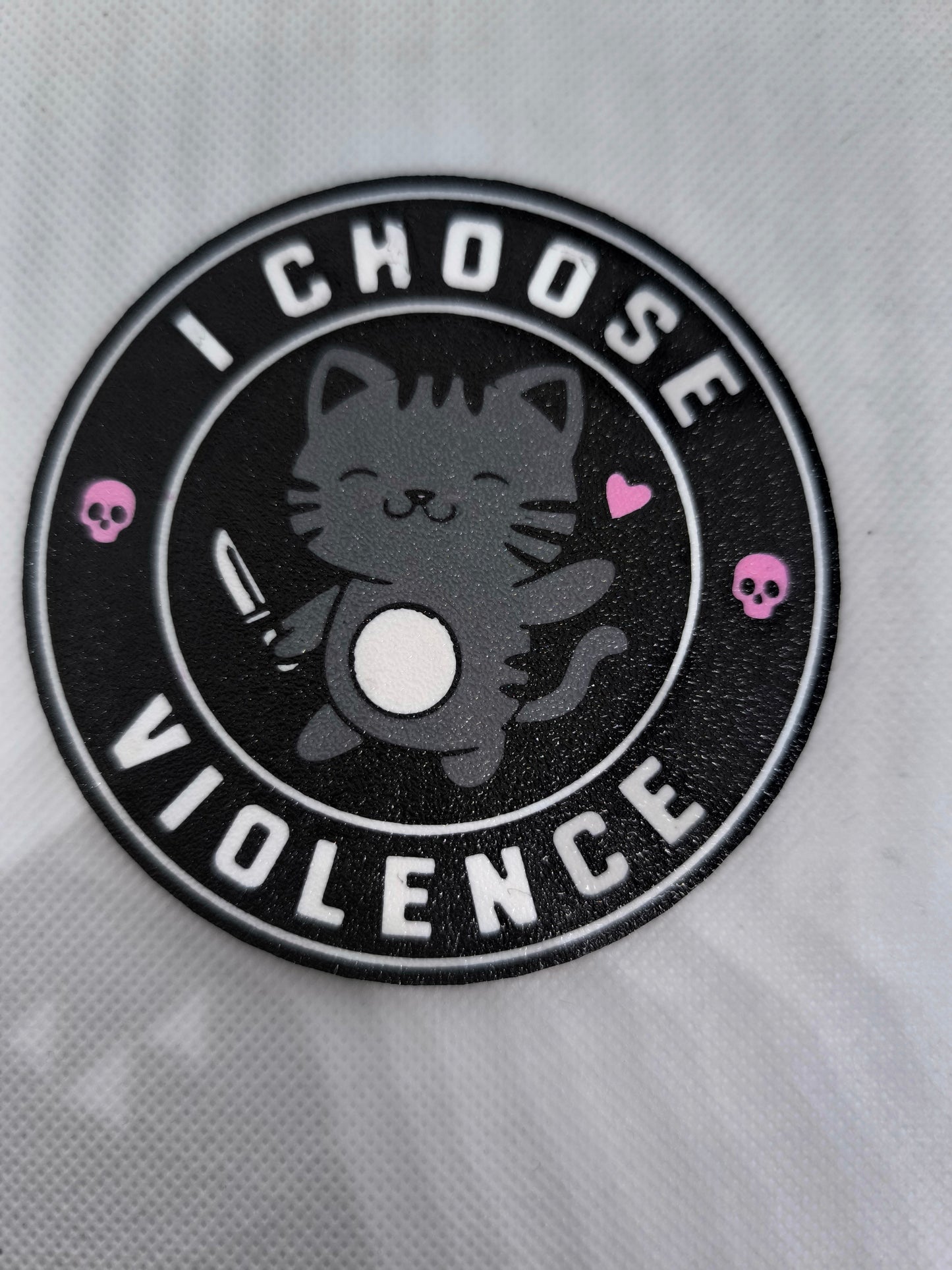 Dessous de verre " Choose violence "