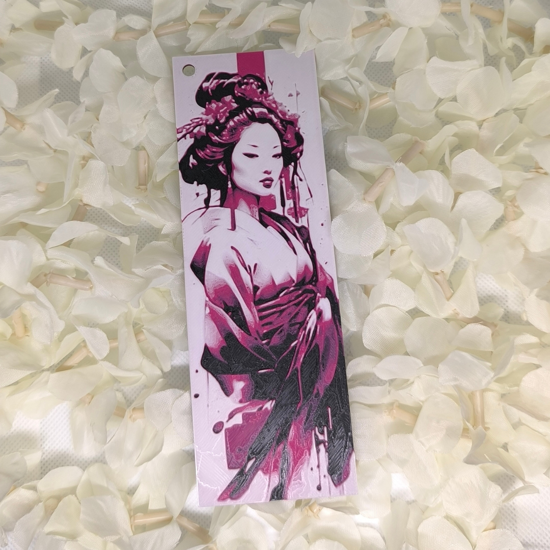 Marque-pages " Geisha "🎎🌸