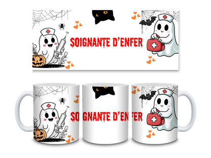 Mug Halloween " Spooky Nurse "