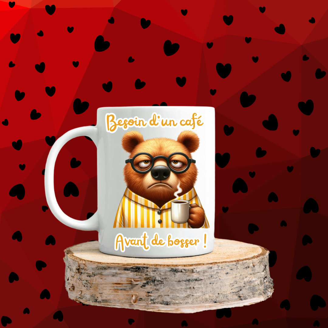 Mugs " Besoin d'un café "