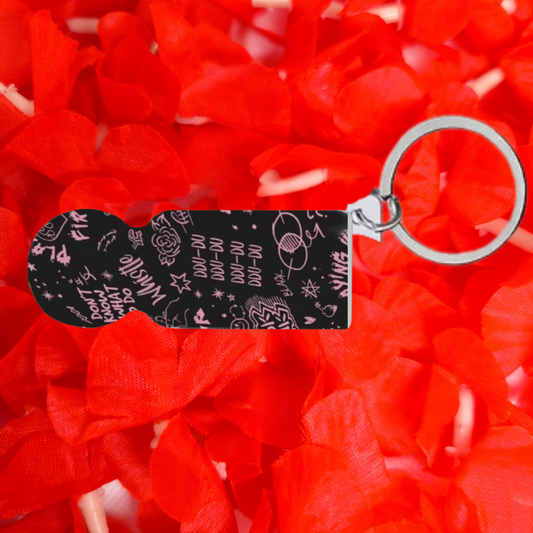 Jeton caddie " NOIR-ROSE "